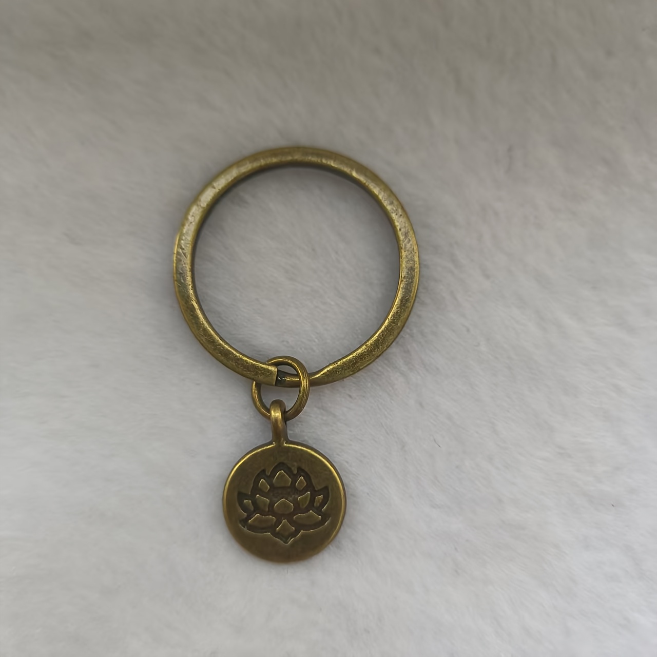 3pcs Double-sided Lotus Yoga Keychain Set